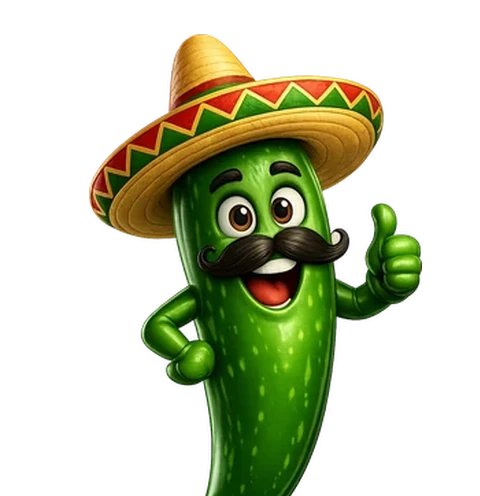 Jalapeño, the Spanish Language Center mascot, waving hello